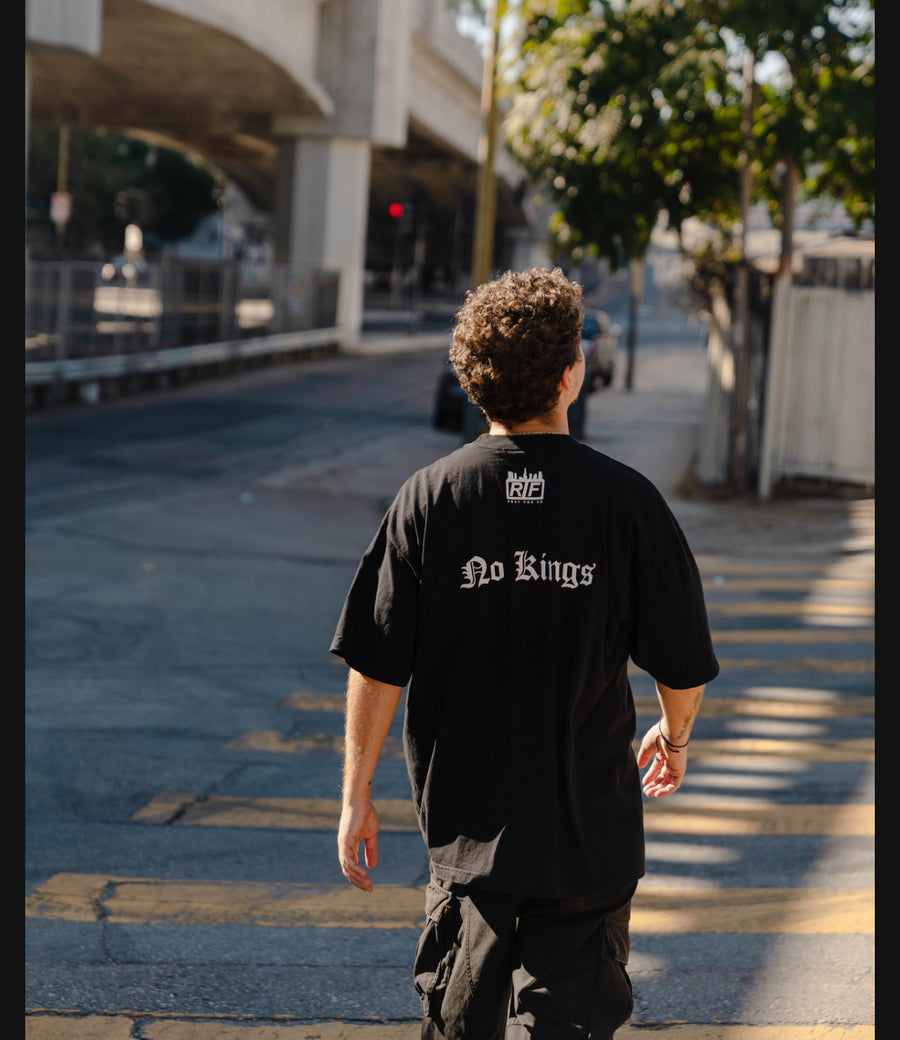 RIF LA 'NO KINGS' Tee Black