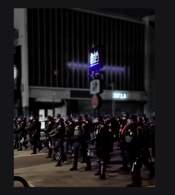 RIF LA 'NO KINGS' Tee Black