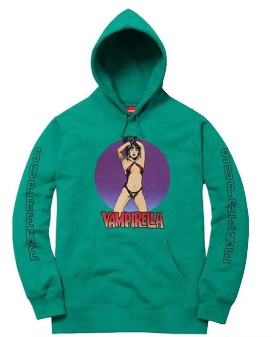 Supreme Vampirella Hooded Sweatshirt Teal (WORN)