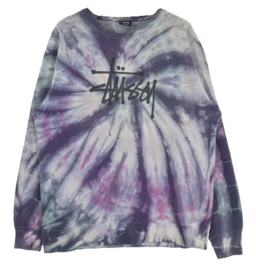 Stussy Spiral Tie Dye Crewneack Sweatshirt Multi (WORN)