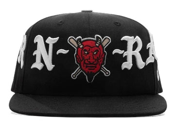 Born x Raised Diablos Rojos Del Mexico Wordmark New Era Fitted Black