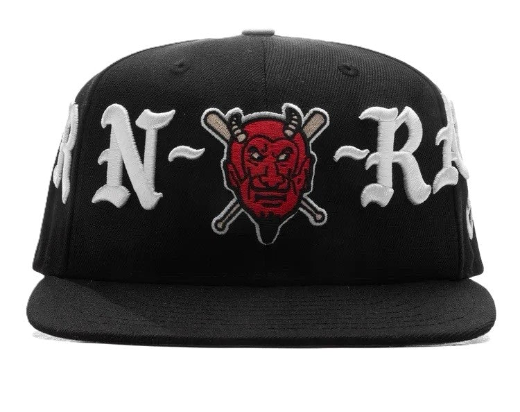 Born x Raised Diablos Rojos Del Mexico Wordmark New Era Fitted Black