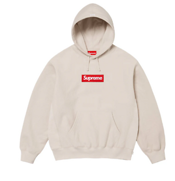 Supreme Box Logo Hooded Sweatshirt Sweatshirt (FW24) Stone
