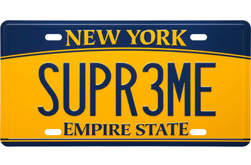 Supreme License Plate Multicolor