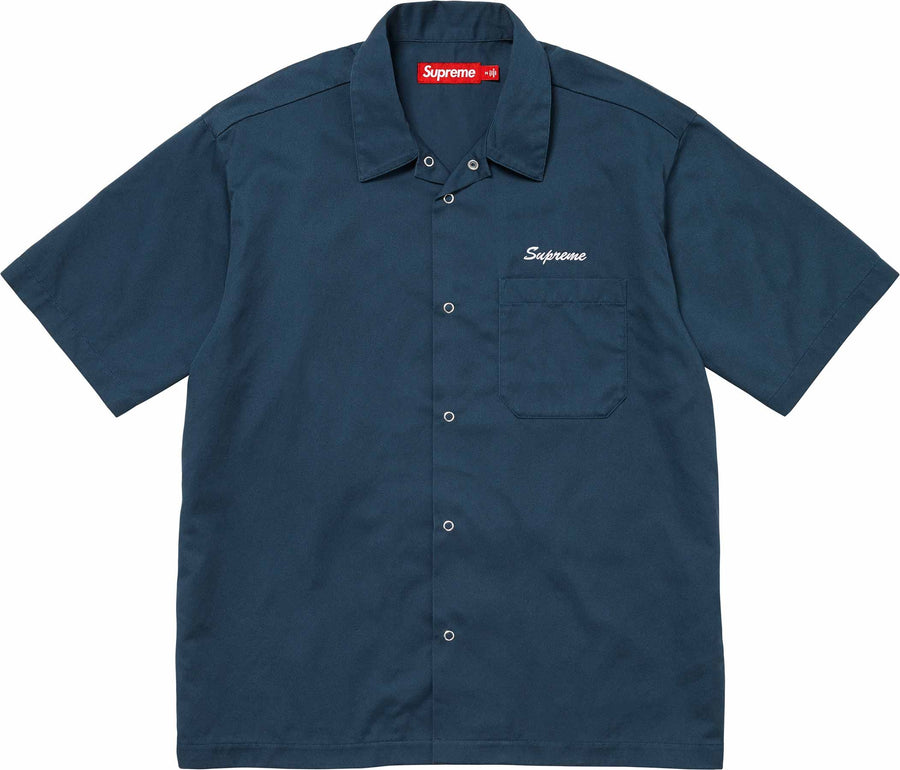 Supreme Margaret Keane Teardrop S/S Work Shirt Light Navy