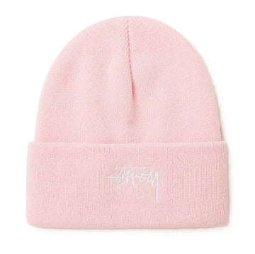Stussy Stock Cuff Beanie Pink