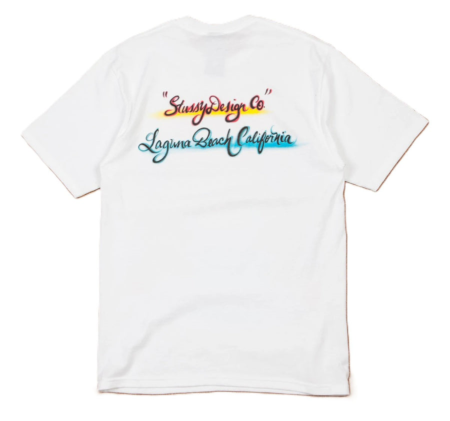 Stussy Sunset Tee White (WORN)