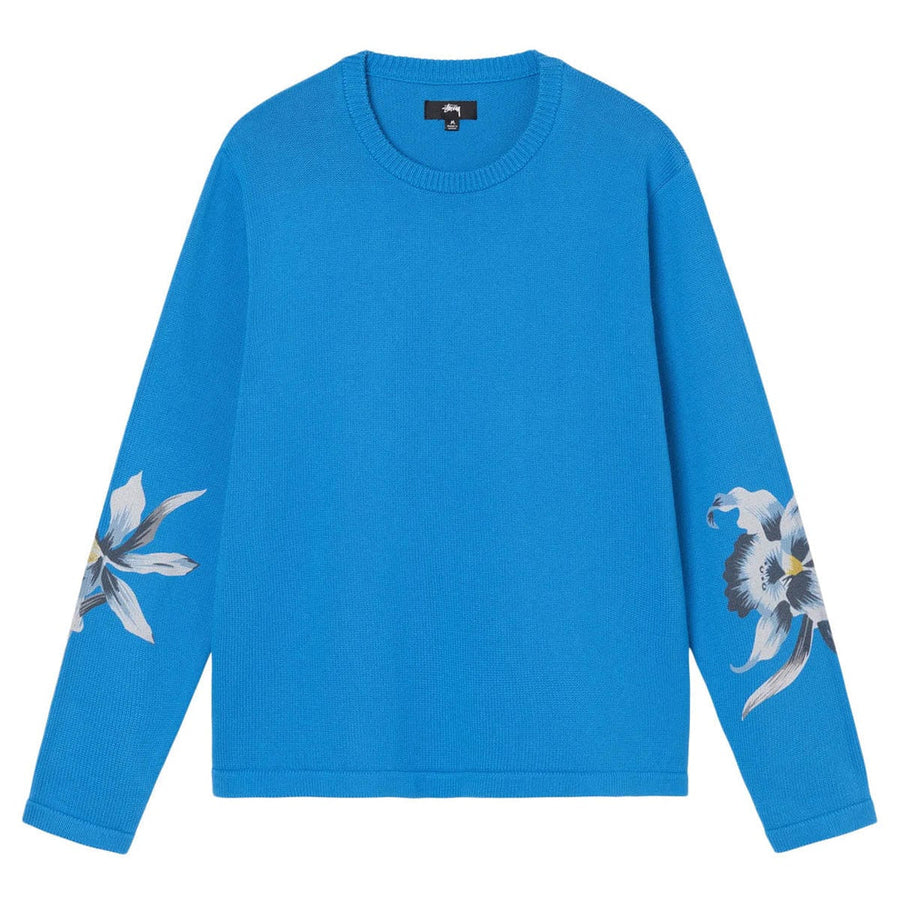 Stussy Orchid Knit Sweater Blue (WORN)