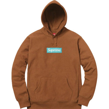 Supreme Box Logo Hooded Sweatshirt (FW17) Rust (WORN)