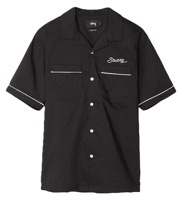 Stussy Laguna Lounge Bowling Shirt Black