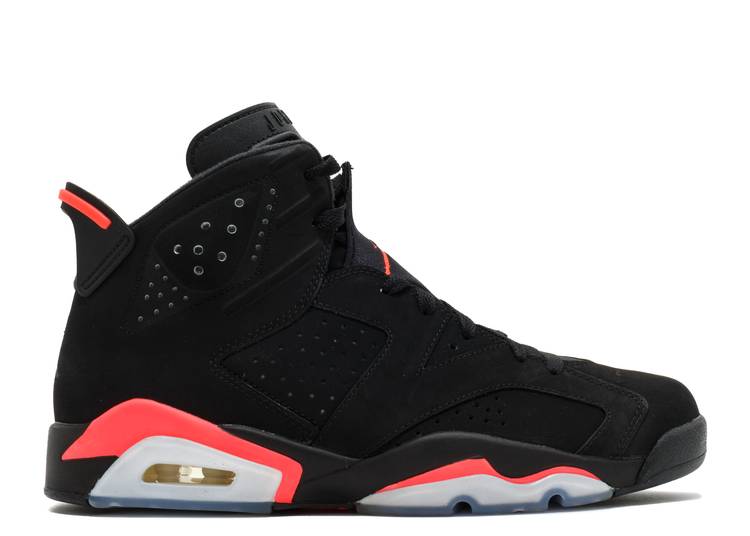 Jordan 6 Retro Infrared Black (2014) (WORN)