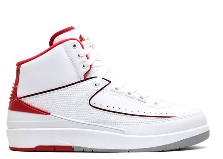 Jordan 2 Retro White Red (2014) (WORN)