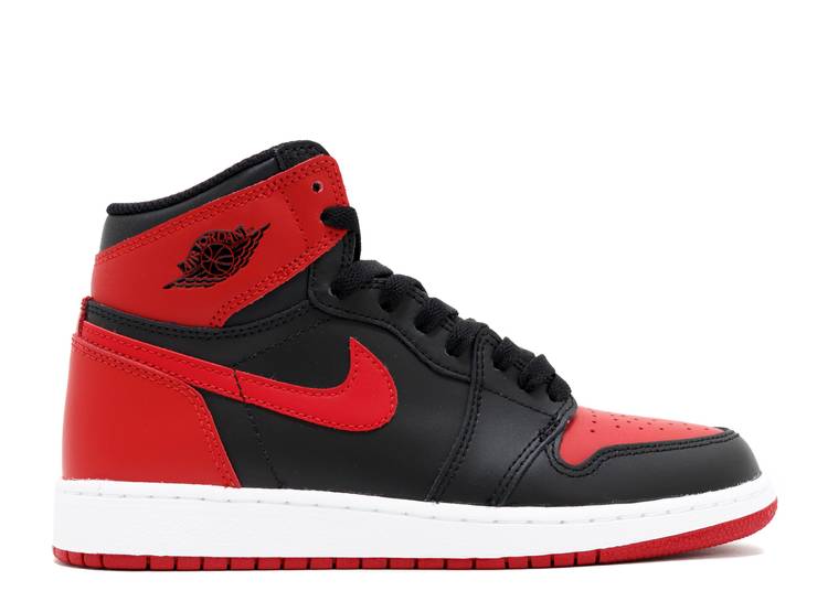 Jordan 1 Retro Bred Banned (2016) (GS) (WORN)