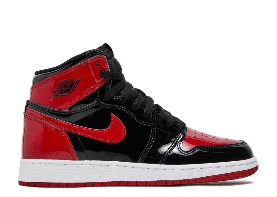 Jordan 1 Retro High OG Patent Bred (GS) (WORN)