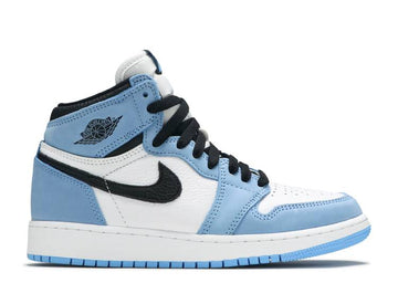 Jordan 1 Retro High White University Blue Black (GS) (WORN)
