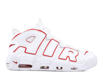 Nike Air More Uptempo White Varsity Red Outline