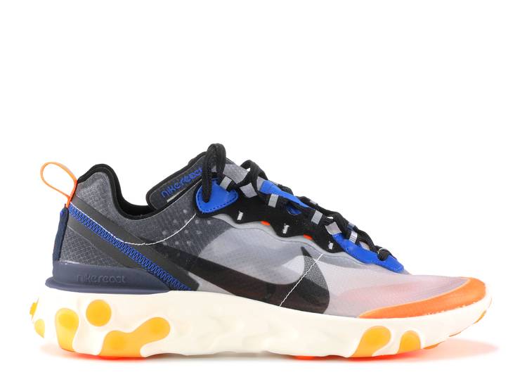 Nike React Element 87 Thunder Blue/Total Orange