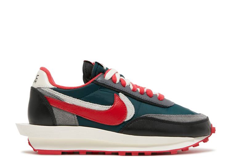 Nike LD Waffle sacai Undercover Midnight Spruce University Red