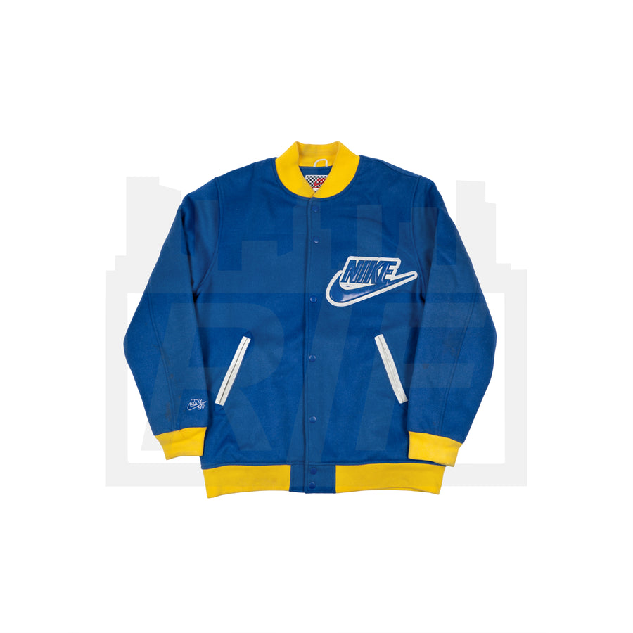 Supreme Nike SB Varsity Jacket Blue (WORN)