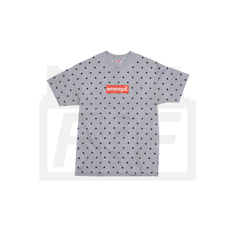 Supreme CDG Box Logo Tee (S/S12) Grey (WORN)