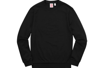 Supreme Lacoste Pique Crewneck Black