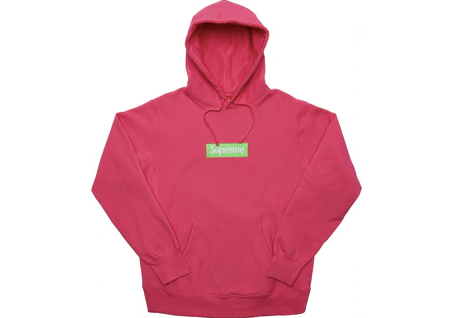 Supreme Box Logo Hooded Sweatshirt (FW17) Magenta