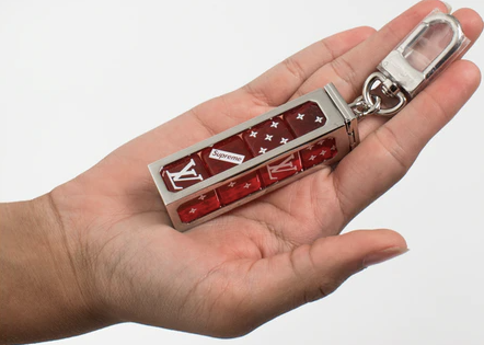 Louis Vuitton x Supreme Dice Key Chain Red