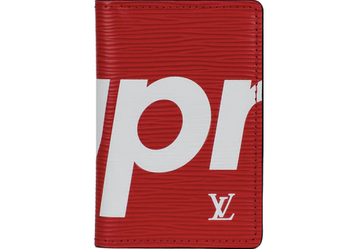 Louis Vuitton x Supreme Pocket Organizer Epi Red
