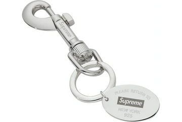 Supreme Tiff & Co. Return to Tiffany Oval Tag Keyring Silver