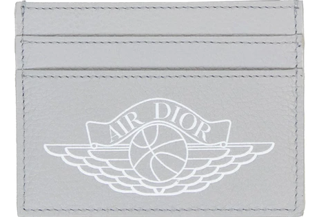 Dior x Jordan Wings Card Holder (4 Card Slot) Grey