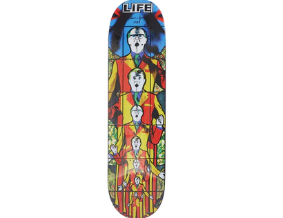 Supreme Gilbert & George LIFE Skateboard Deck Multi