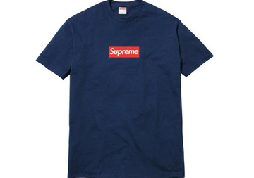 Supreme 20th Anniversary Box Logo Tee Navy