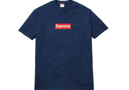 Supreme 20th Anniversary Box Logo Tee Navy