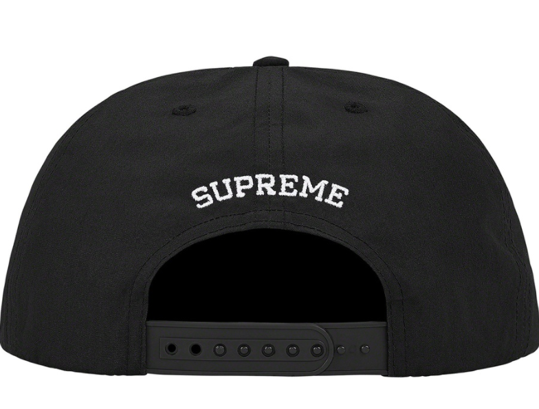 Supreme KAWS Chalk Logo 5-Panel Black (WORN)