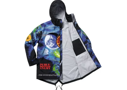 Supreme UNDERCOVER/Public Enemy Taped Seam Parka Multi