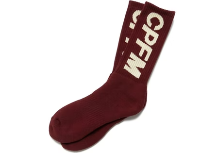 Cactus Plant Flea Market Tube Socks Burgundy