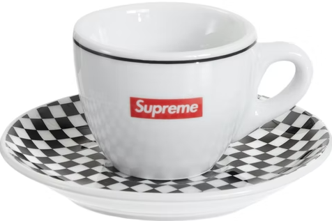 Supreme IPA Porcellane Aosta Espresso Set Black (Set of 2)