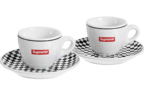Supreme IPA Porcellane Aosta Espresso Set Black (Set of 2)