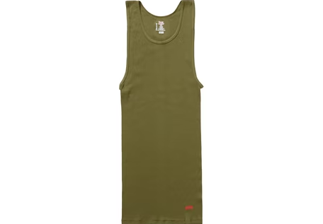 Supreme Hanes Tagless Tank Top (3 Pack) Olive
