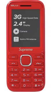 Supreme BLU Burner Phone Red