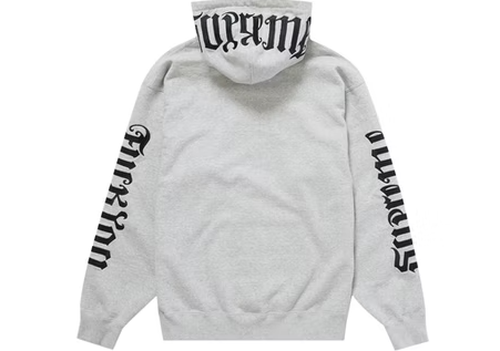 Supreme Ambigram Hooded Sweatshirt Heather Grey