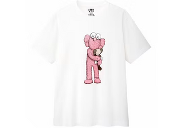 KAWS x Uniqlo Pink BFF Tee (US Sizing) White