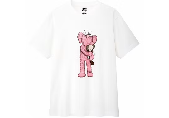 KAWS x Uniqlo Pink BFF Tee (US Sizing) White