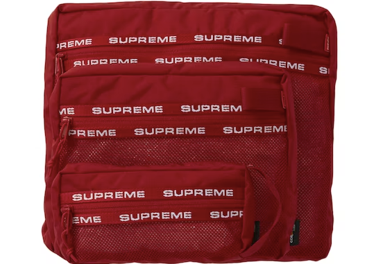 Supreme Organizer Pouch Set Red