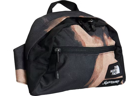 Supreme The North Face Bleached Denim Print Roo II Black