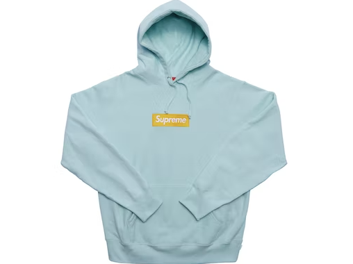 Supreme Box Logo Hooded Sweatshirt (FW17) Ice Blue