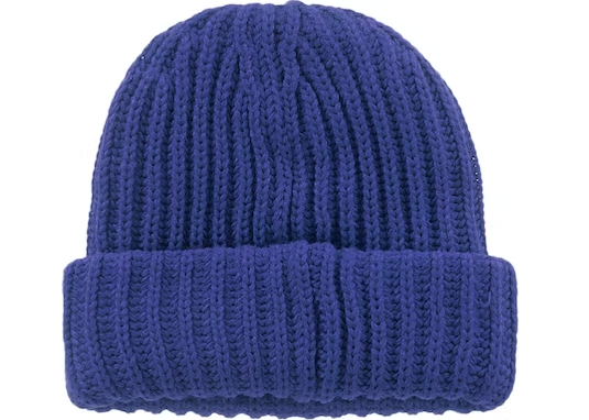 Supreme Ribbed Beanie (FW22) Dark Royal