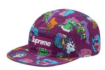 Supreme Gonz Heads Camp Cap Plum