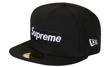 Supreme Money Box Logo New Era Black (WORN)