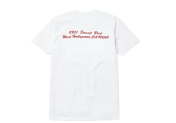 Supreme West Hollywood Box Logo Tee White